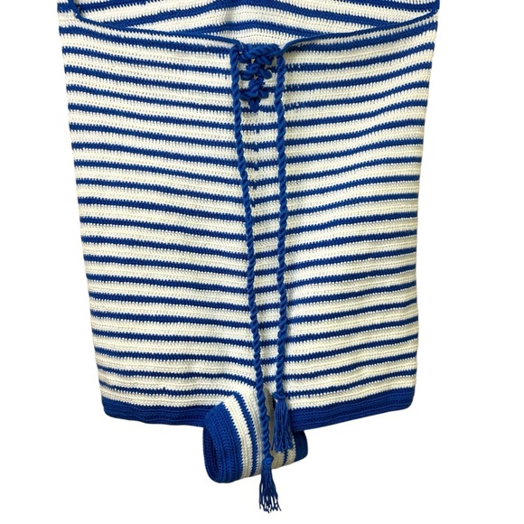 My Beachy Side - NWT ‘Emily in Paris’ Loulou’ Hand-Crocheted Romper- Blue, Large - Picture 11 of 16